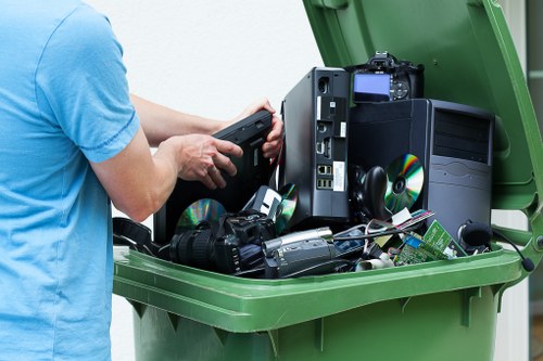 Different sizes of skip containers for various projects