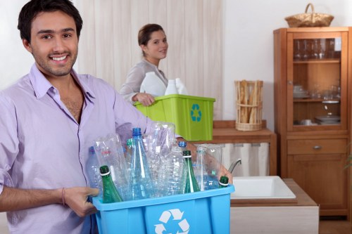 Professional waste removal truck in Tooting