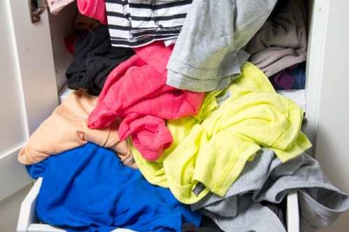 Recycled materials processed at a local transfer station